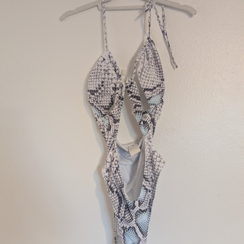 Snakeskin Print Women's Bodysuit